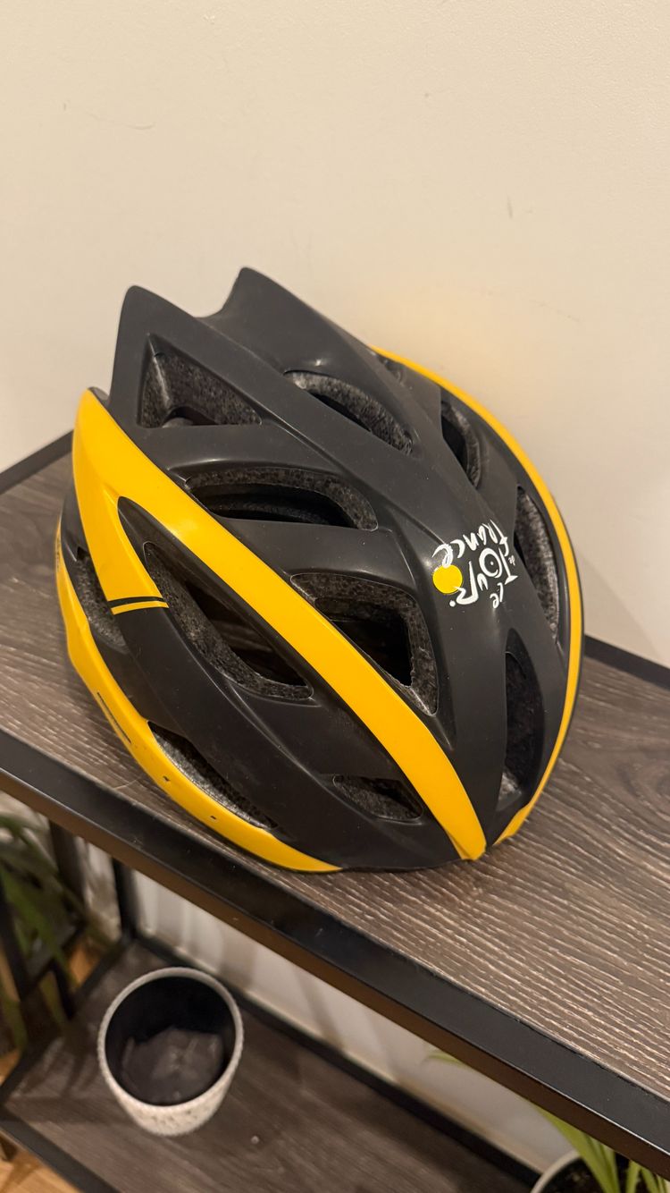 Black And Yellow Cycling Helmet